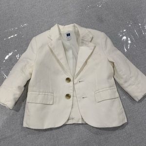baby boy white blazer